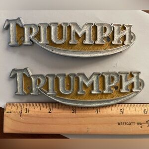 Triumph Motorcycle gas tank emblems
